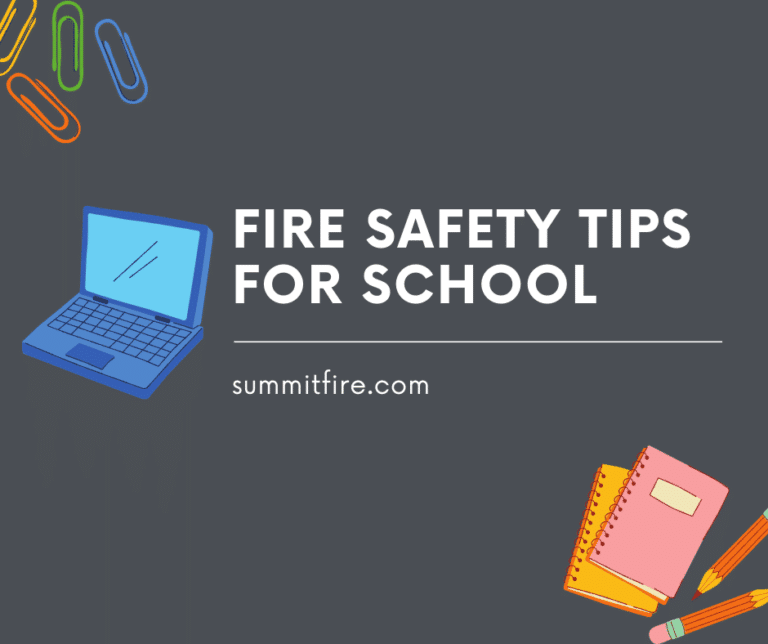 consejos de seguridad contra incendios para la escuela