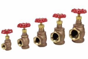 Angle hose valves