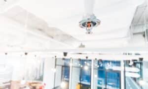 Sprinkler in ceiling