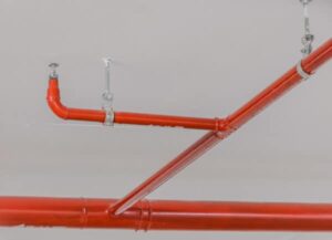 Network of fire sprinkler pipe