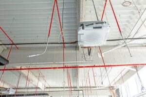 Flexible fire sprinkler drops