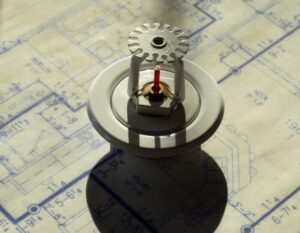 Sprinkler on a set of schematics