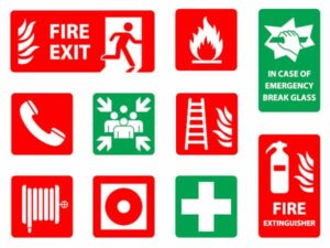 #325 – Señales de seguridad contra incendios de todo el mundo: salidas a equipos