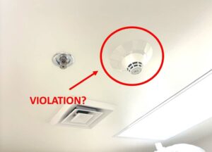 Fire sprinkler obstructions