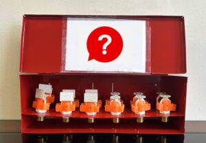 Spare fire sprinklers cabinet and list